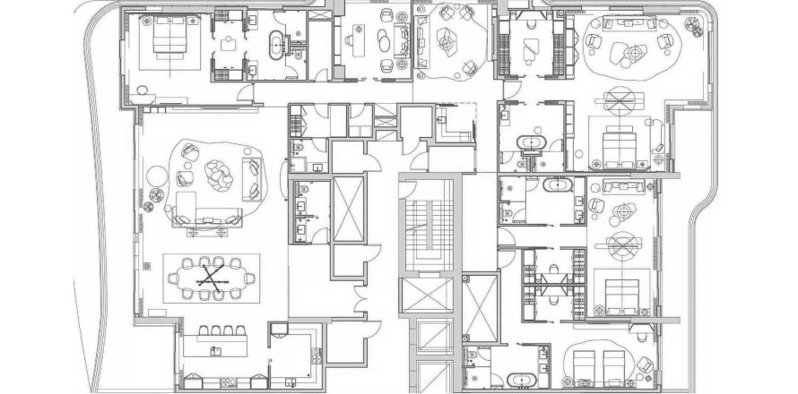 شقة في Sofitel Residences في وسط مدينة دبي, دبي 4 غرف نوم, 637.05 م² رقم 31303