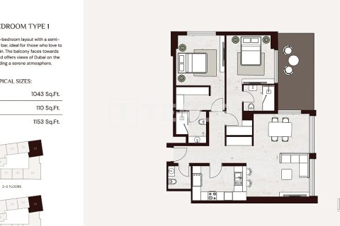 Купить квартиру в Джумейра Вилладж Серкл, Дубай: 2 спальни, 108м², № 92218 - фото 23