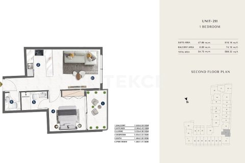 Apartamento en Al Wasl, Dubai, 2 dormitorios, 77 m², № 103190 - foto 8
