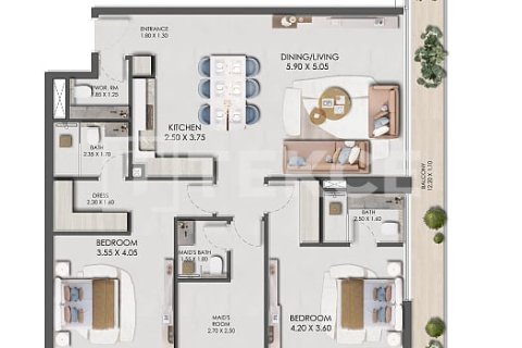 Appartement à Jumeirah Village Circle, Dubai, 2 chambres, 143 m², № 8596 - photo 17