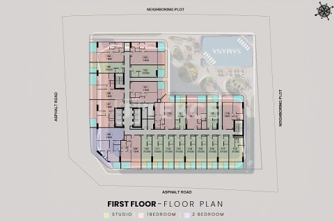 Apartment in Dubai Land, Dubai 1 bedroom, 80 sq.m. № 84542 - photo 29