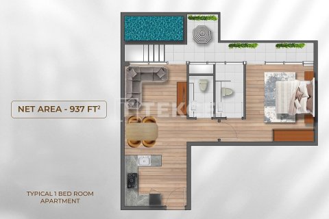 Appartement à Dubai, 1 chambre, 86 m², № 84534 - photo 17