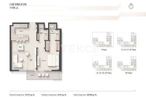 Купить квартиру в Meydan, Дубай: 2 спальни, 110м², № 124828 - фото 17