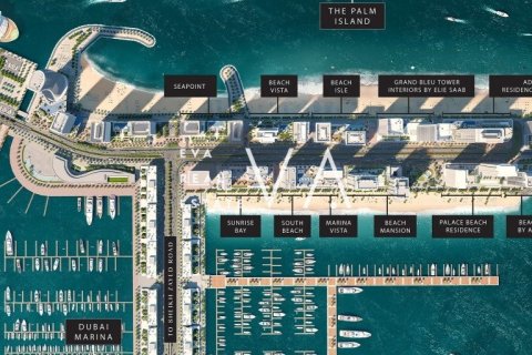 شقة في EMAAR Beachfront, Dubai Harbour, دبي 1غرف نوم, 70.88 م² رقم 52780 - صورة 2