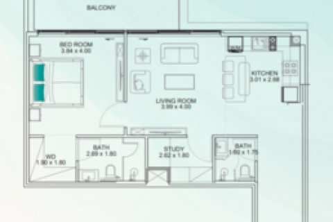 Apartment in Dubai 1 bedroom, 74 sq.m. № 103454 - photo 2