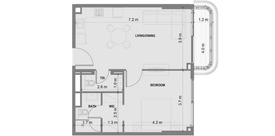 Apartamento en Blue Marina Residence en Dubai, 1 dormitorio, 62 m², № 47479