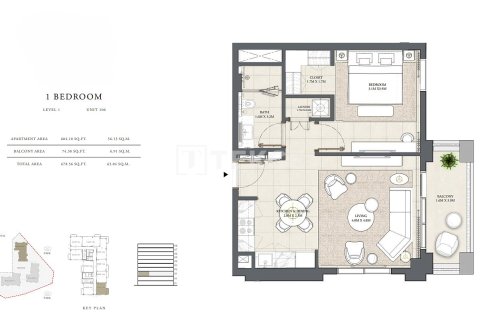 Apartamento en Dubai, 3 dormitorios, 157 m², № 84947 - foto 22