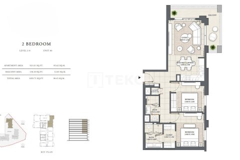 Apartamento en Dubai, 3 dormitorios, 157 m², № 84947 - foto 28