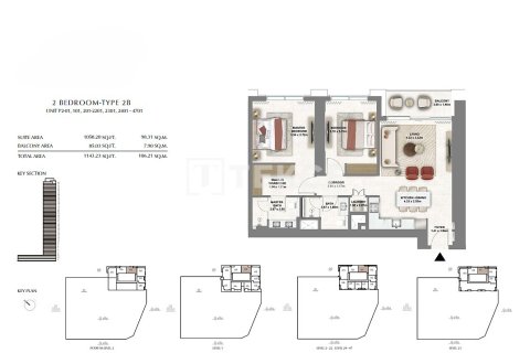 Appartement à Dubai, 2 chambres, 114 m², № 84945 - photo 23