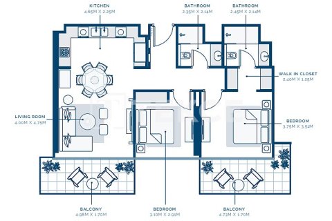 Apartment in Dubai 2 bedrooms, 107 sq.m. № 85207 - photo 23
