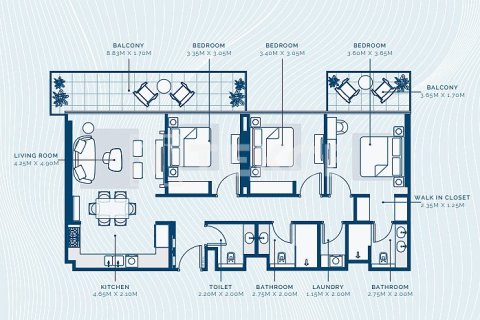 Apartment in Dubai 2 bedrooms, 107 sq.m. № 85207 - photo 25
