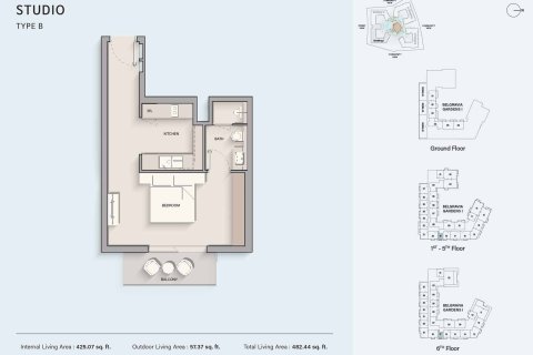 Apartment in Dubai Land, Dubai studio, 45 sq.m. № 103504 - photo 11