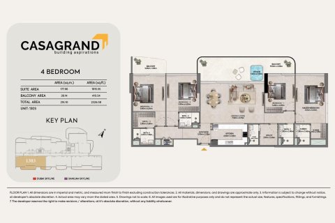 Ático en Dubai, 4 dormitorios, 219 m², № 103434 - foto 17