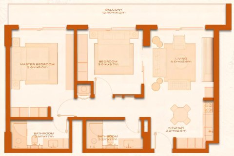 Appartement à Dubai, 2 chambres, 98 m², № 47423 - photo 21
