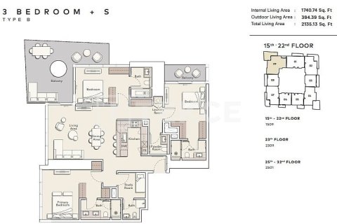 Apartamento en Jumeirah Lake Towers, Dubai, 3 dormitorios, 200 m², № 4392 - foto 21