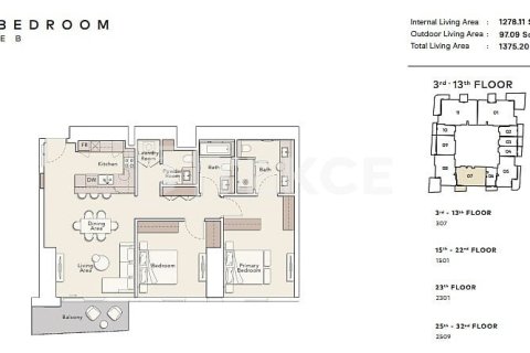 Apartamento en Jumeirah Lake Towers, Dubai, 3 dormitorios, 200 m², № 4392 - foto 22