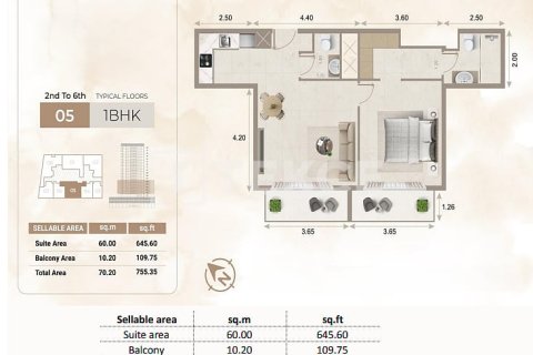 Apartamento en Dubai Sports City, Dubai, 2 dormitorios, 121 m², № 123323 - foto 29
