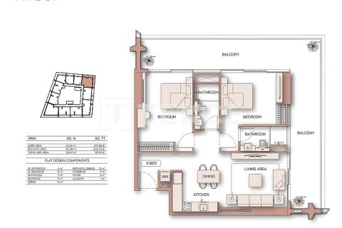 Apartment in Dubai 2 bedrooms, 107 sq.m. № 77365 - photo 15