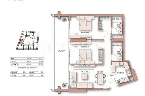 Apartment in Dubai 2 bedrooms, 107 sq.m. № 77365 - photo 17