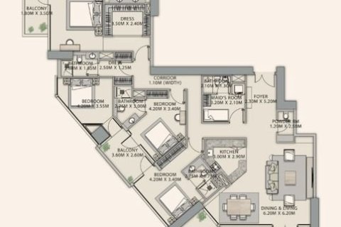 Penthouse in Downtown Dubai (Downtown Burj Dubai), Dubai 4 bedrooms, 279 sq.m. № 103541 - photo 25