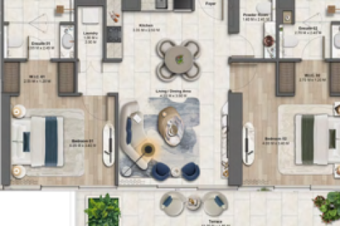 Appartement à Maritime City, Dubai, 1 chambre, 78 m², № 103417 - photo 2
