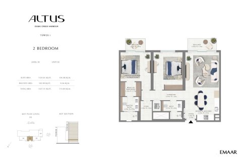 Appartement à Dubai Creek Harbour, Dubai Creek Harbour (The Lagoons), Dubai, 1 chambre, 62 m², № 103502 - photo 3