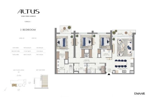 Appartement à Dubai Creek Harbour, Dubai Creek Harbour (The Lagoons), Dubai, 1 chambre, 62 m², № 103502 - photo 2