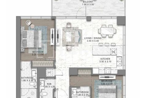 شقة في داماك هيلز (أكويا باي داماك), دبي 1غرف نوم, 65 م² رقم 137885 - صورة 21