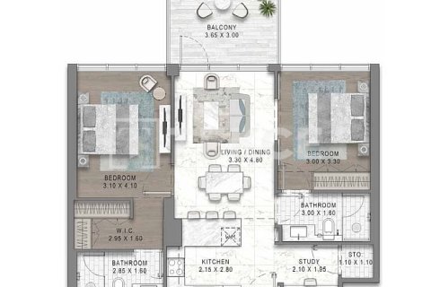 Apartment in DAMAC Hills (Akoya by DAMAC), Dubai 2 bedrooms, 99 sq.m. № 137886 - photo 20