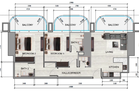 Apartment in Motor City, Dubai 2 bedrooms, 107 sq.m. № 18109 - photo 10