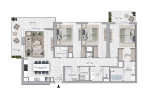 Apartamento en Dubai Hills Estate, Dubai, 1 dormitorio, 71 m², № 103637 - foto 2