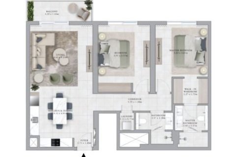 Apartamento en Dubai Hills Estate, Dubai, 1 dormitorio, 71 m², № 103637 - foto 3