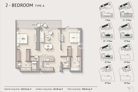 Apartment in Dubai Silicon Oasis, Dubai 2 bedrooms, 110 sq.m. № 50249 - photo 9