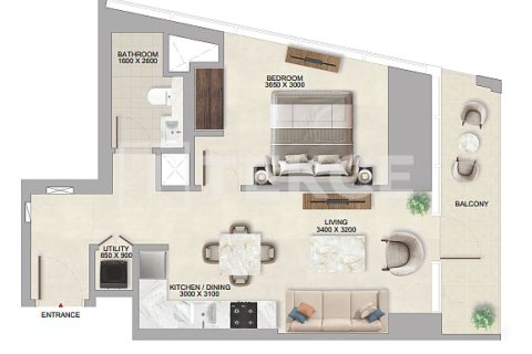 Appartement à Jumeirah Lake Towers, Dubai, 1 chambre, 46 m², № 115342 - photo 8