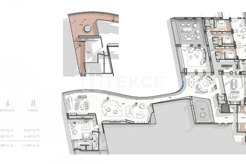 بانتهاوس في الخليج التجاري, دبي 4 غرف نوم, 1188 م² رقم 85414 - صورة 22