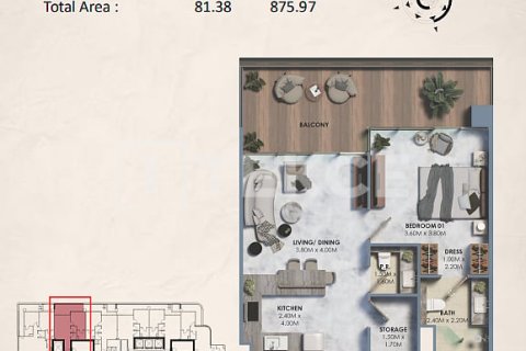 Appartement à Dubai Land, Dubai, 1 chambre, 82 m², № 115444 - photo 17
