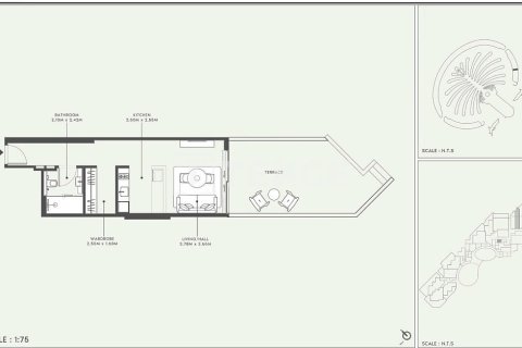 Appartement à Palm Jumeirah, Dubai, 1 chambre, 112 m², № 104649 - photo 2