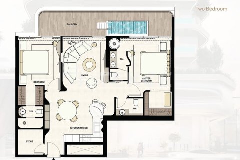 Apartment in Dubai 2 bedrooms, 128 sq.m. № 104646 - photo 5