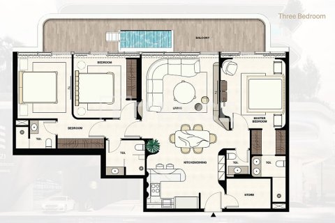 Apartment in Dubai 2 bedrooms, 128 sq.m. № 104646 - photo 6