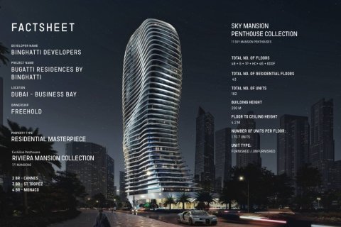 Apartamento en BUGATTI RESIDENCES BY BINGHATTI en Downtown Dubai (Downtown Burj Dubai), Dubai, 2 dormitorios, 220 m², № 31331 - foto 2