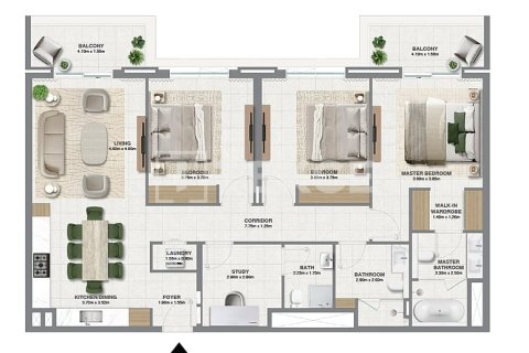 Apartamento en Dubai, 2 dormitorios, 128 m², № 13296 - foto 10