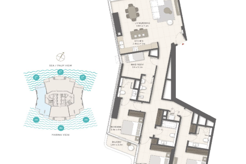 Apartamento en LIV LUX en Dubai Marina, Dubai, 3 dormitorios, 187 m², № 120662 - foto 28