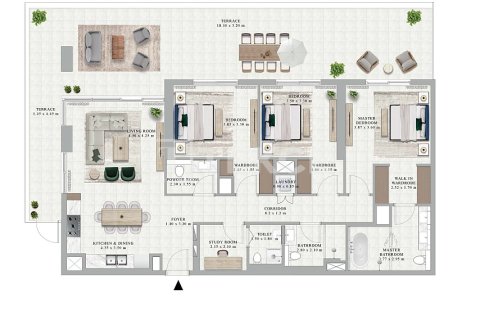 Apartment in Dubai Hills Estate, Dubai 3 bedrooms, 155 sq.m. № 9316 - photo 9