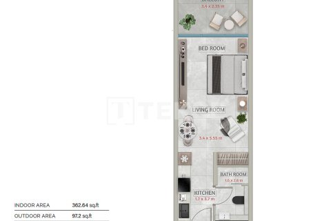 Appartement à Falcon City of Wonders, Dubai, 1 chambre, 68 m², № 110037 - photo 22