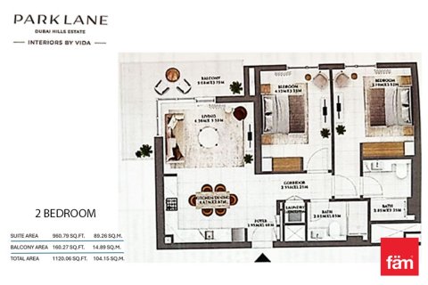 Apartment in Dubai Hills Estate, Dubai 2 bedrooms, 98.2 sq.m. № 139354 - photo 3