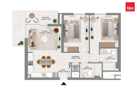 Apartment in Dubai Hills Estate, Dubai 2 bedrooms, 98.2 sq.m. № 139354 - photo 2