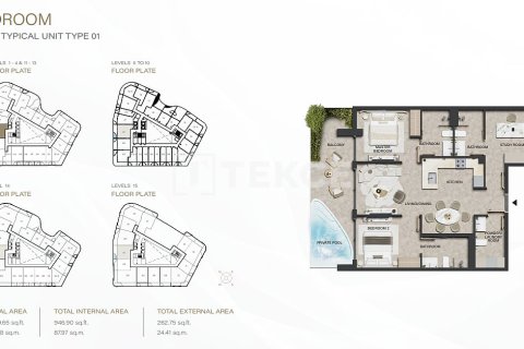 Appartement à Dubai Land, Dubai, 3 chambres, 147 m², № 99692 - photo 30