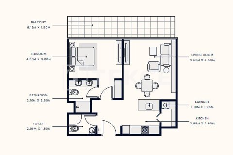 Apartamento en Meydan, Dubai, 2 dormitorios, 62 m², № 38529 - foto 24