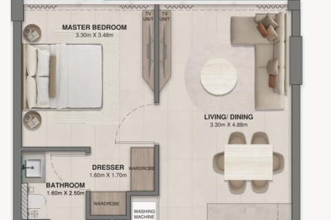 Apartment in Dubai 1 bedroom, 58 sq.m. № 18325 - photo 17