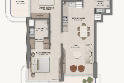 Apartment in Dubai 2 bedrooms, 95 sq.m. № 18326 - photo 17